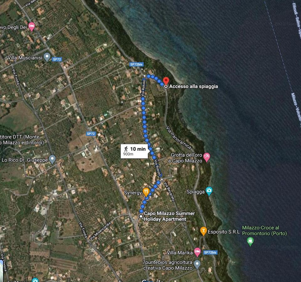 Capo Milazzo Summer Holiday Apartament Bagian luar foto